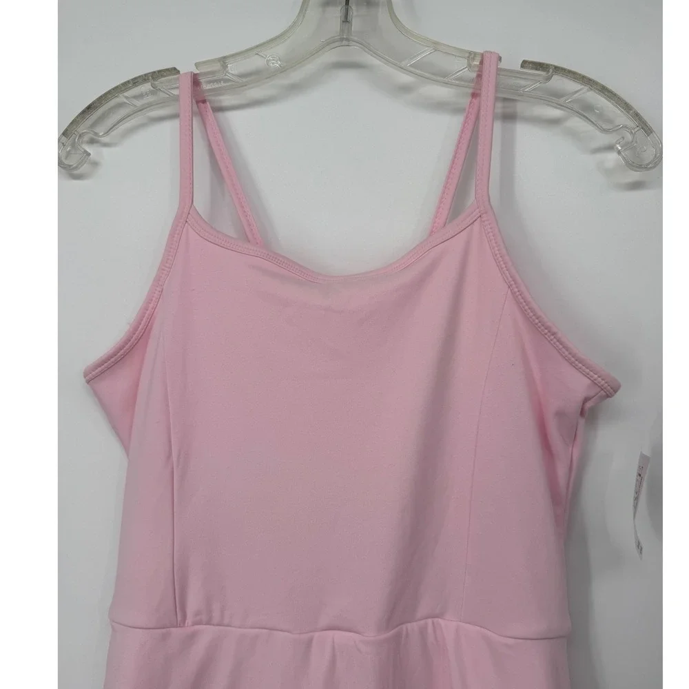 Children's Place Girls Pink Active Dress Built-In Shorts XXL Cameo Strappy Back